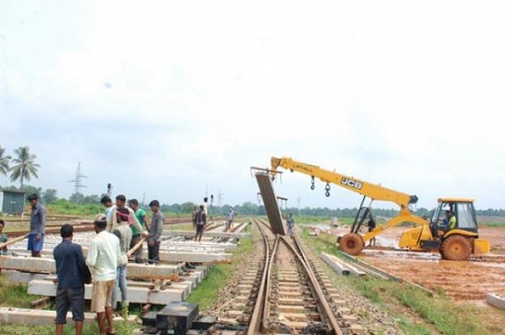 South Tripura to get BG rail line by 2017, work underway in full swing at Agartala rail station